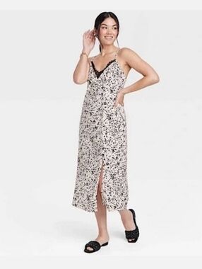 A New Day Cream Satin Slip Dress